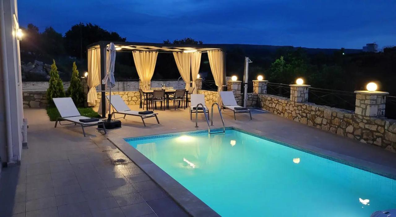 Natural View Villa With Private Pool Skouloufia Exterior photo